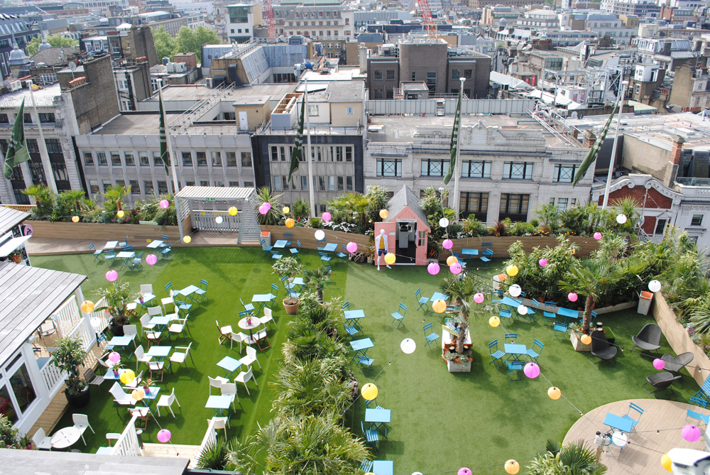 Aerial photograph of the John Lewis flagship store